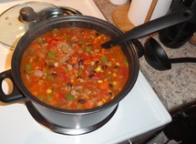 Black Bean and Chickpea Soup photo by Carrie